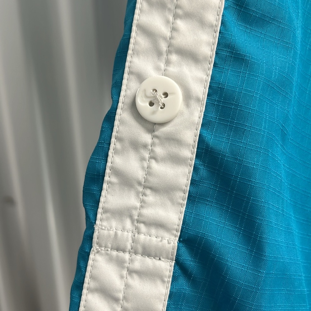 Nike Blue Athletic Pants with White Stripes - Picture 6 of 7